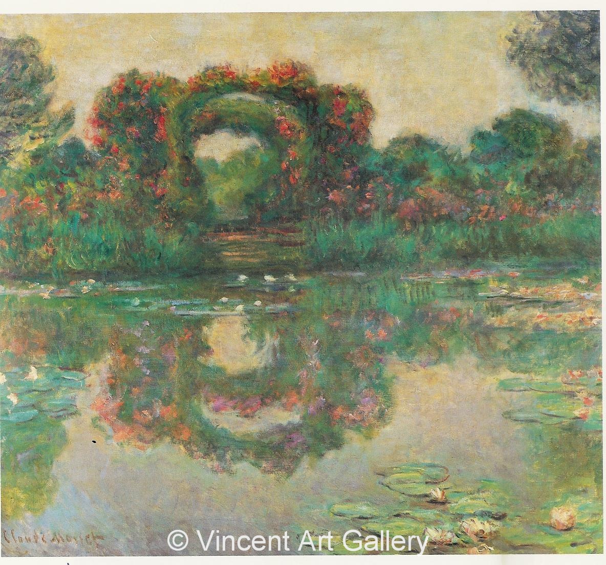 A163, MONET, Gate of Roses in Giverny
